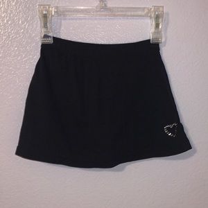 Freestyle by Danskin black nylon ballet dance skirt skort